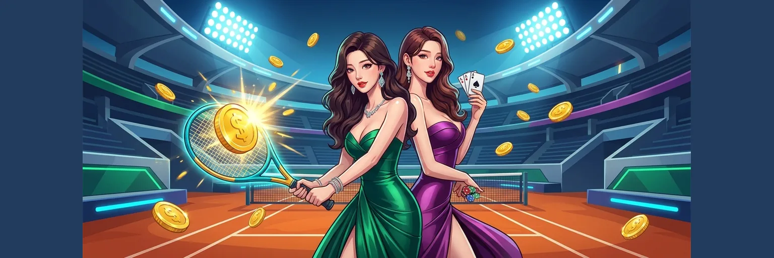 1xBet 1xTennis Challenge Banner